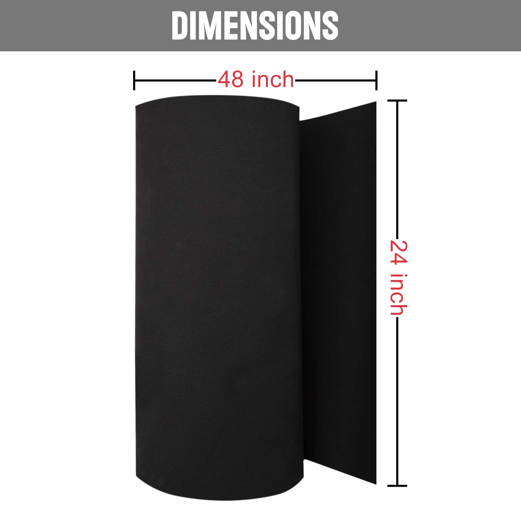 L200 XLPE FOAM SHEETS – 1/2″ THICK – BLACK/NATURAL